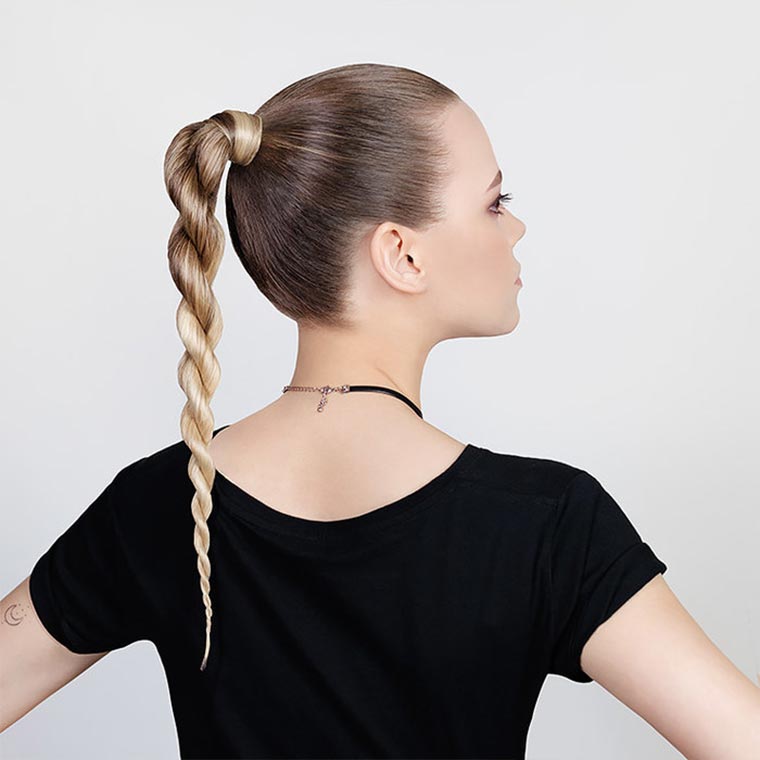 Прическа коса жгут