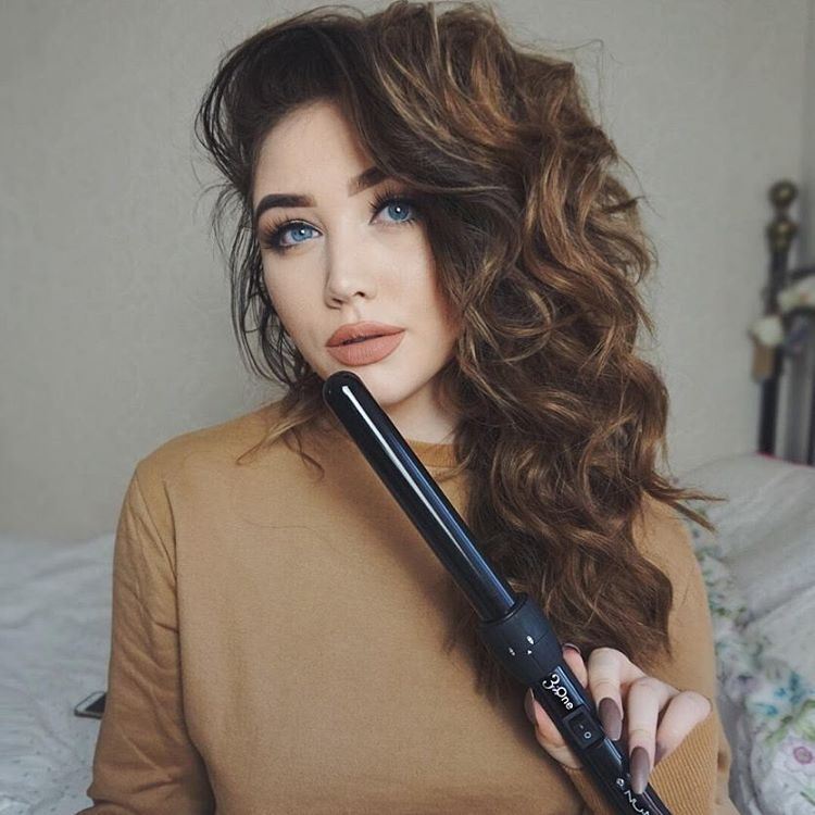 Прическа с плойкой