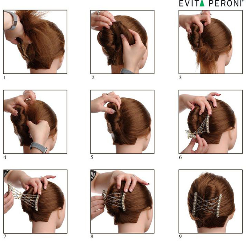 Как сделать прическу с гребнем фото и видео урок