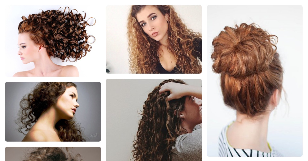 Простая прическа для натуральных вьющихся волос