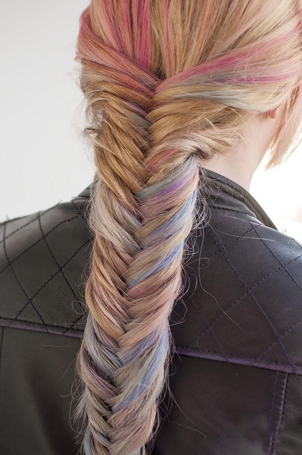 Летняя косичка «рыбий хвост»