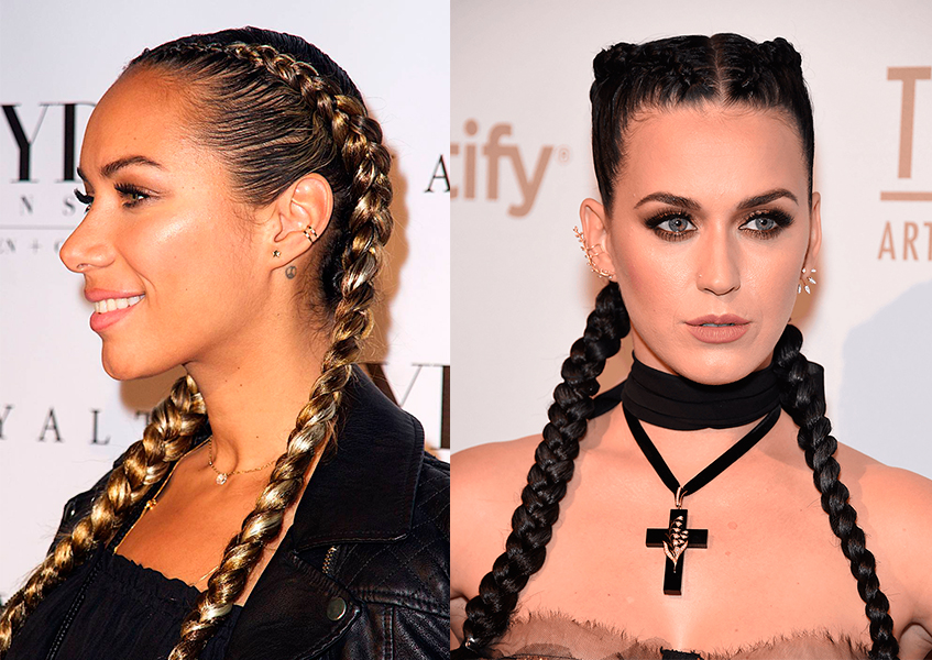 Коса с переплетом по бокам