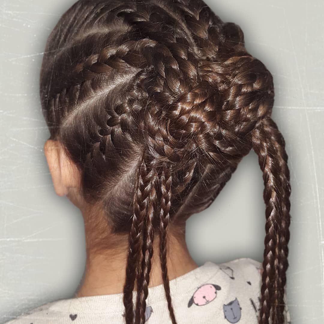 Видео создания прически дракончик