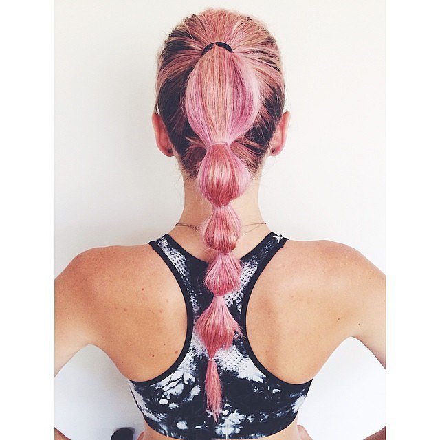 Прическа для занятий спортом