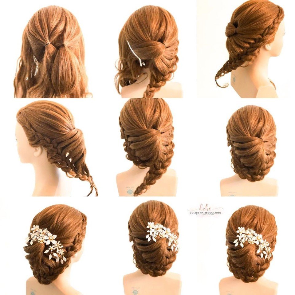 3 прически на вечер своими руками с заколками