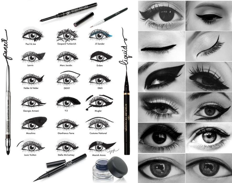 Стрелки для любой формы глаз. 12 вариантов