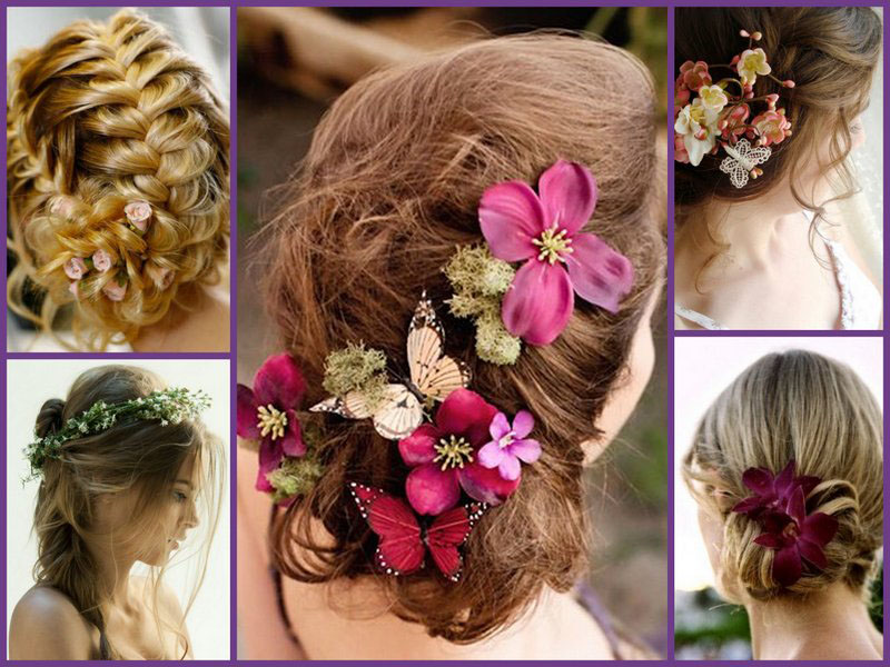Прически с цветком фото и видео урок