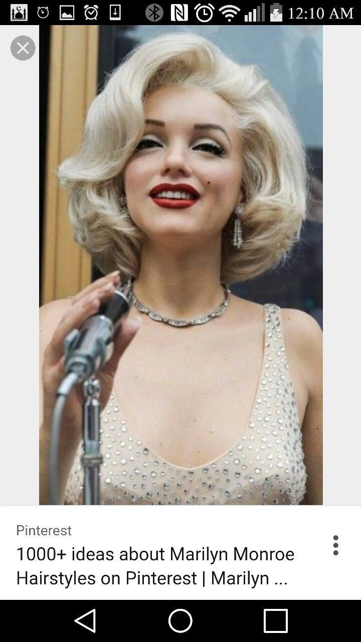 Прическа Мерлин Монро для коротких волос