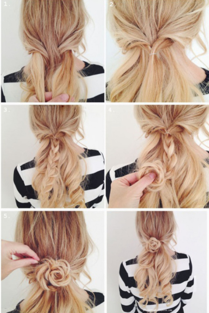 Легкая и красивая прическа за пять минут