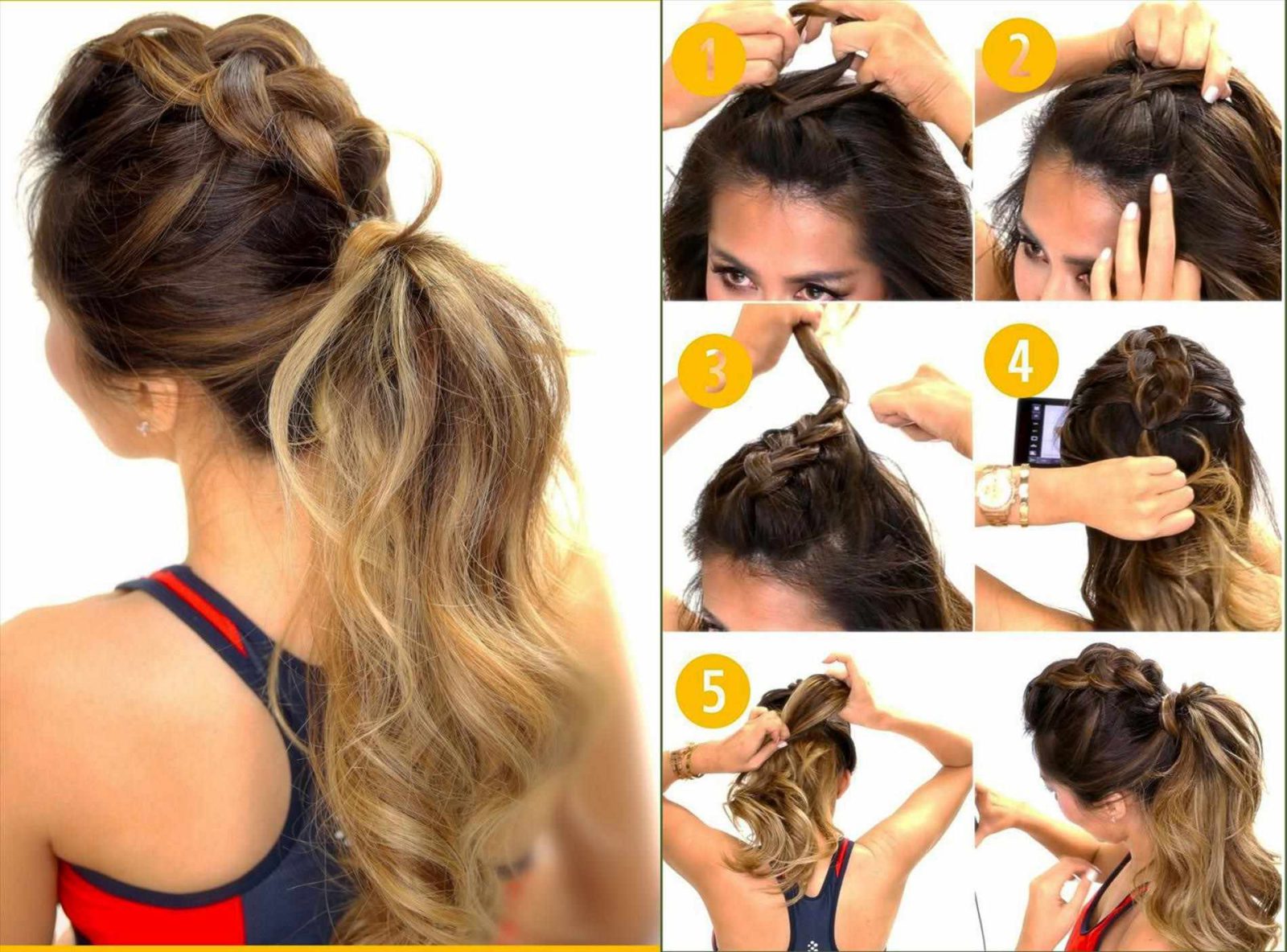 Оригинальная растрепанная прическа за 5 минут