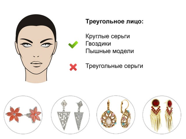 Подбираем украшения по форме лица