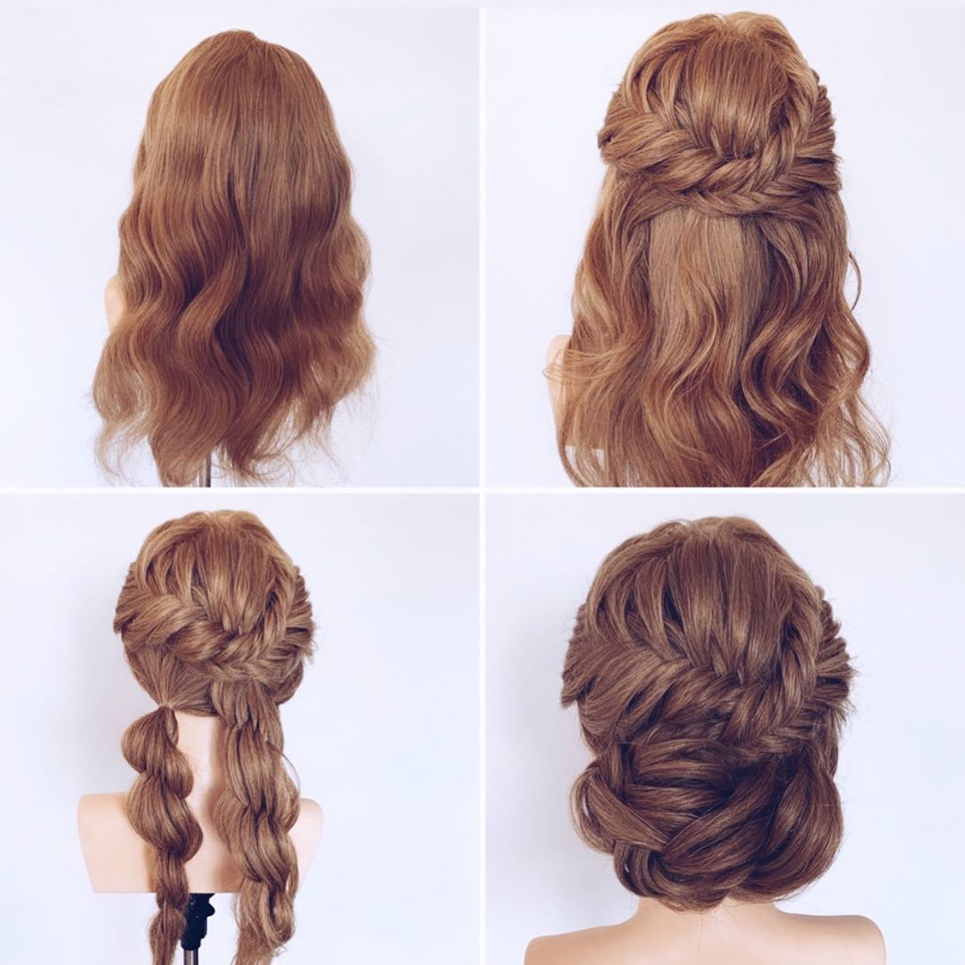 Коктейльная прическа видео урок