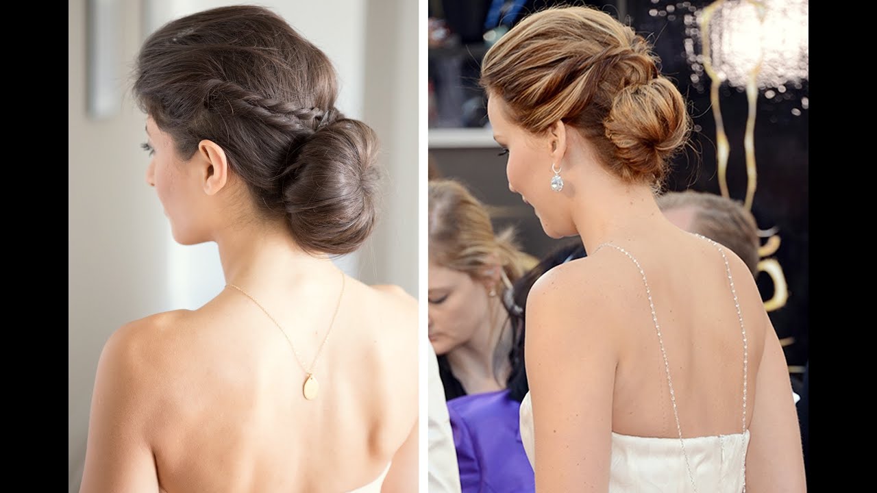 Как сделать низкий пучок в стиле Дженифер Лоуренс