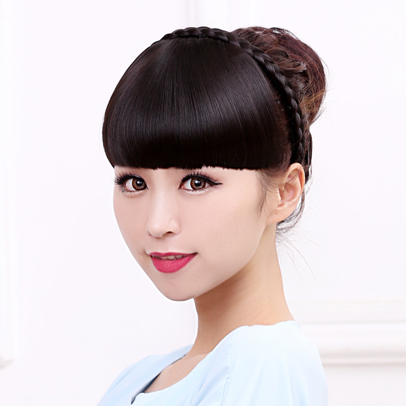 Прически с накладной челкой из собственных волос