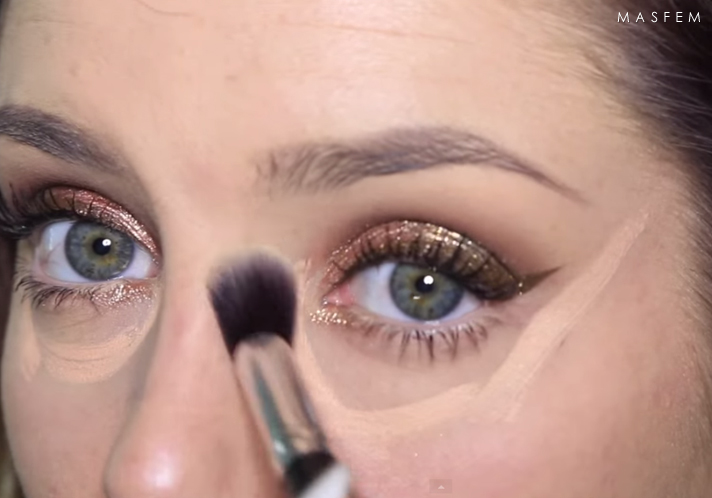 Вечерний макияж золотой Вечерний макияж золотой