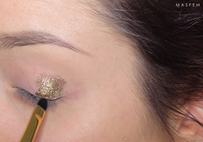 Вечерний макияж золотой Вечерний макияж золотой