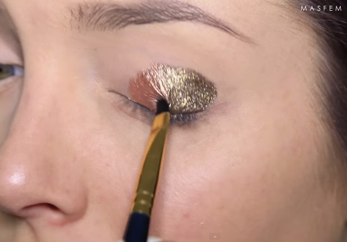 Вечерний макияж золотой Вечерний макияж золотой