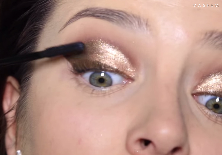 Вечерний макияж золотой Вечерний макияж золотой