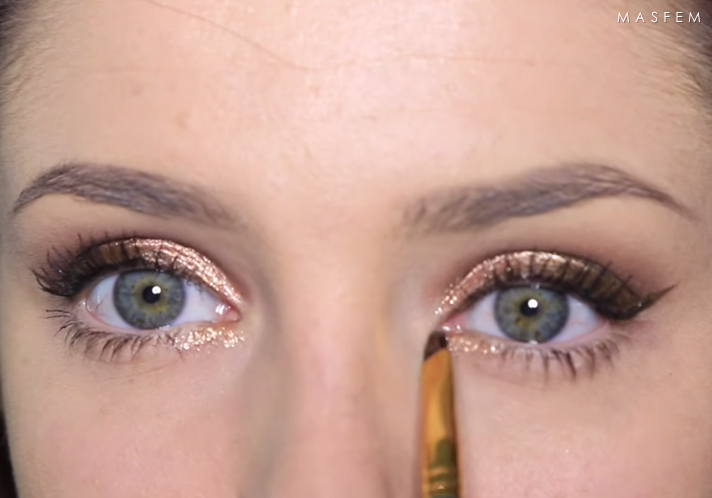 Вечерний макияж золотой Вечерний макияж золотой