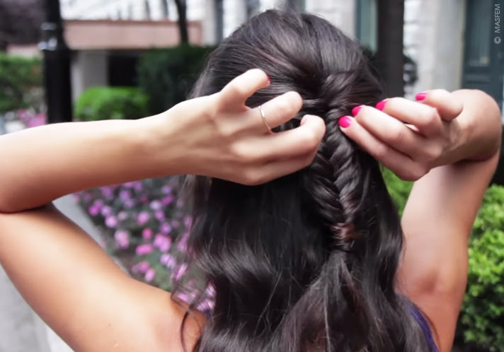 Прическа за 5 минут в школу Прическа за 5 минут в школу