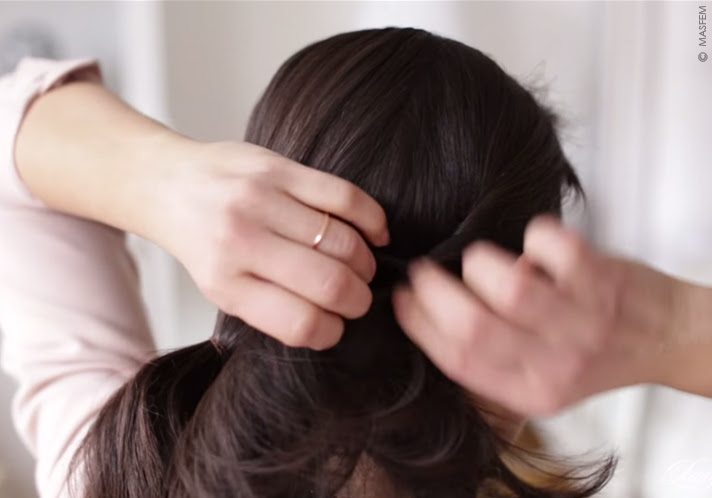 Прическа с хвостом Прическа с хвостом