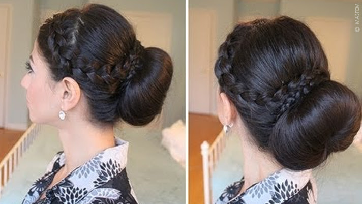 Пучок с косами Пучок с косами