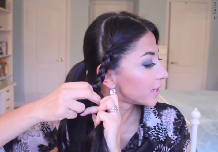 Пучок с косами Пучок с косами