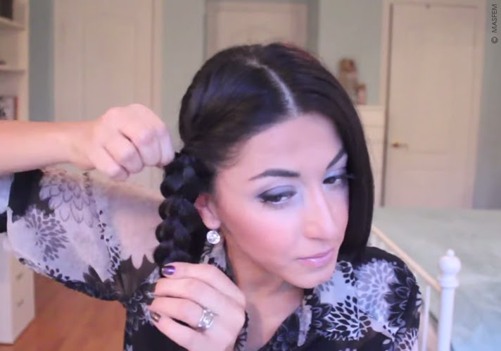 Пучок с косами Пучок с косами