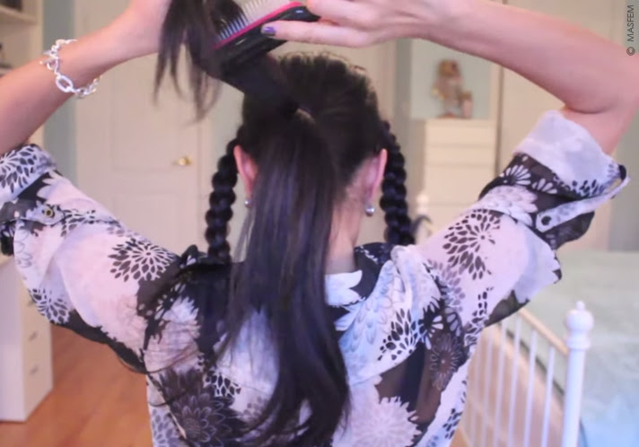 Пучок с косами Пучок с косами