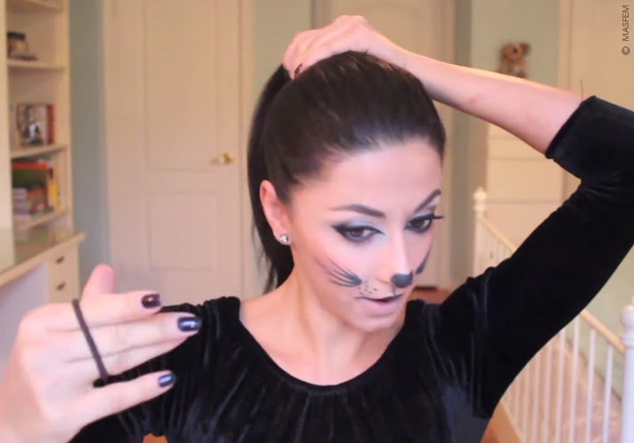 Кошачьи ушки волосы прическа хеллоуин маскарад Кошачьи ушки волосы прическа хеллоуин маскарад