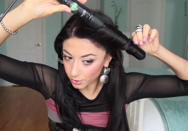 Завивка волос крупные локоны плойкой Завивка волос крупные локоны плойкой