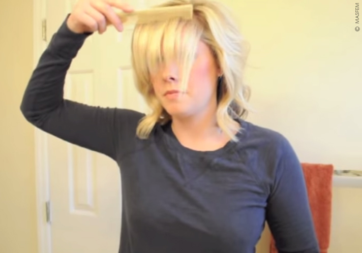 Как красиво уложить челку Как красиво уложить челку