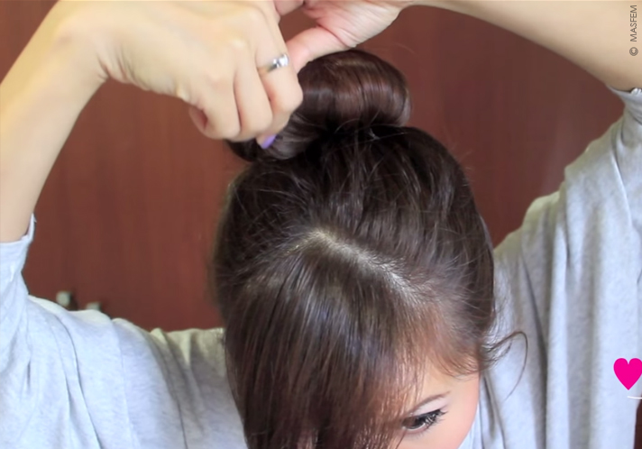 Прически с бубликом для волос Прически с бубликом для волос