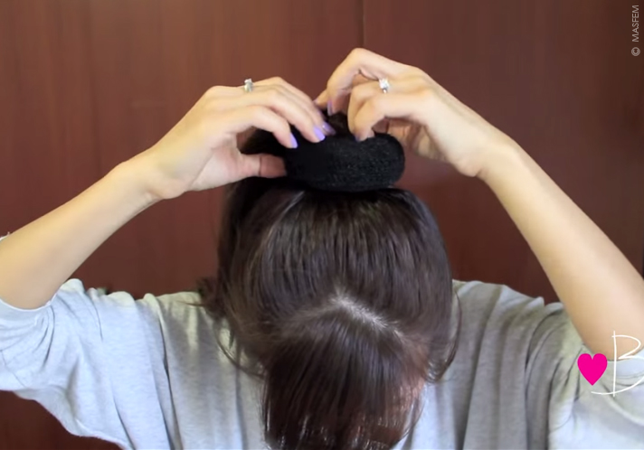 Прически с бубликом для волос Прически с бубликом для волос