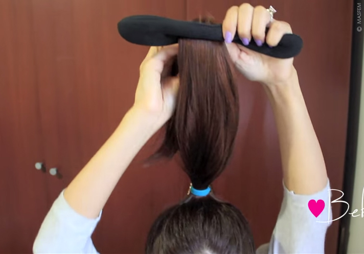 Прически с бубликом для волос Прически с бубликом для волос