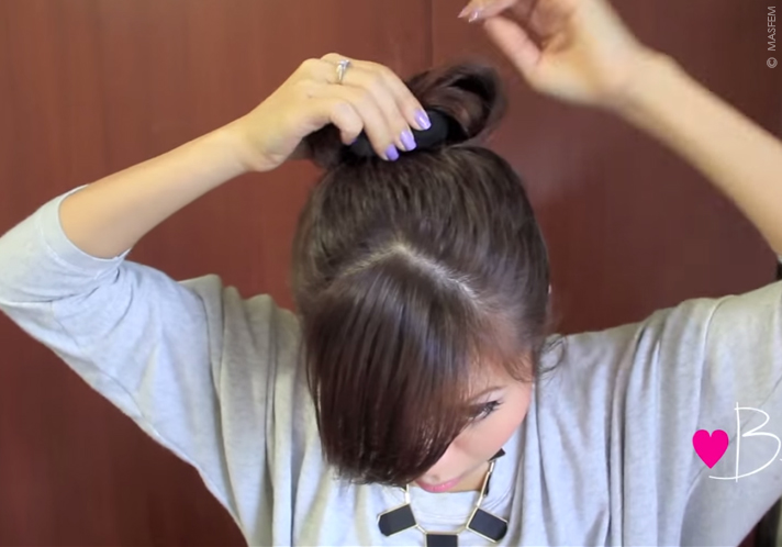 Прически с бубликом для волос Прически с бубликом для волос