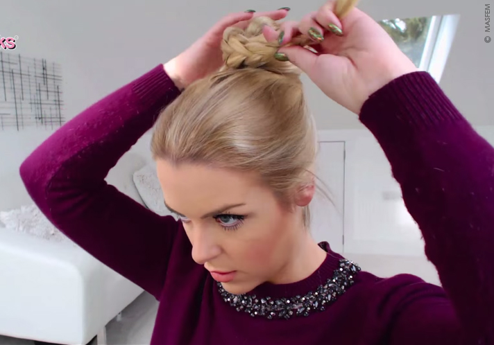  Прическа на длинные волосы за 5 минут 