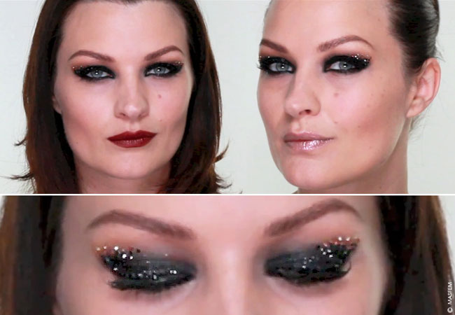 Макияж для вечеринки со стразами Макияж для вечеринки со стразами