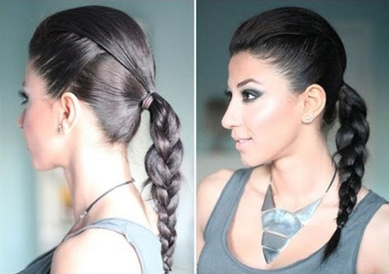 Деловая прическа на длинные волосы