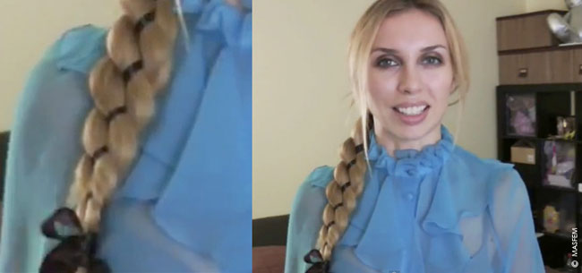 Плетение кос с лентами Плетение кос с лентами