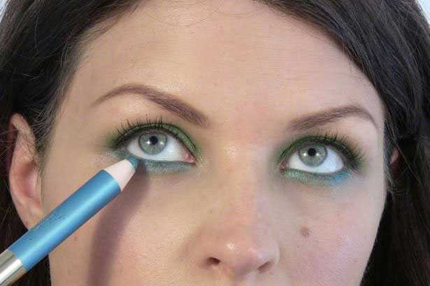 яркий вечерний макияж