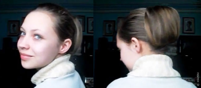 Прическа с крабиком Прическа с крабиком