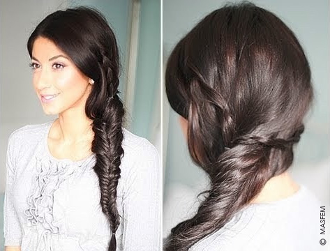 Коса с накладными прядями Коса с накладными прядями